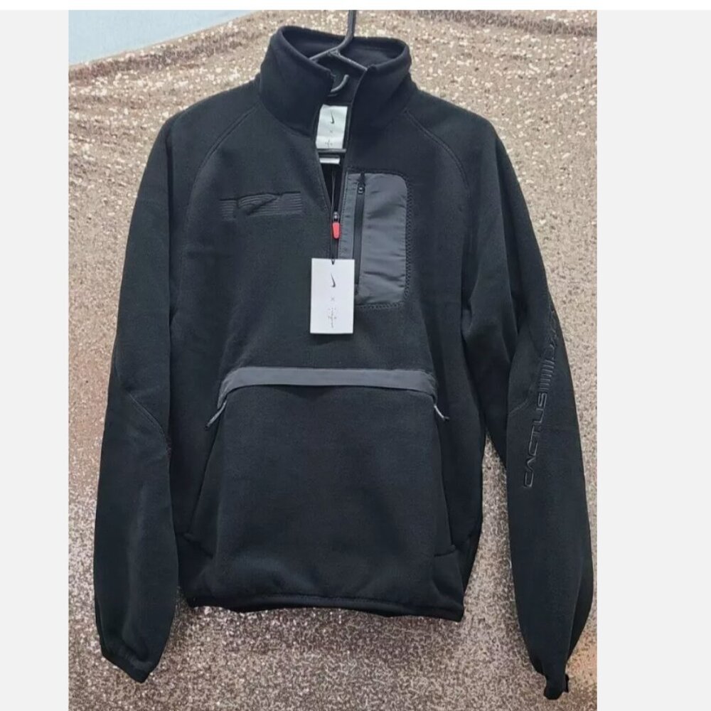 Travis Scott CACT.US CORP x Nike 1/4 Zip Fleece Jacket "Phantom" - XL, Med, XS